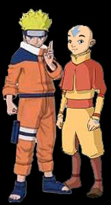 Naruto and Aang. Like young television viewers, these kids have power!